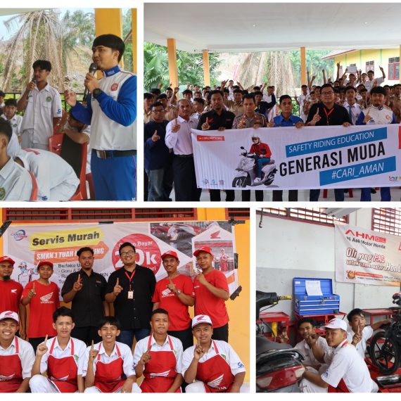 Aktivitas SHEP Main Dealer dan Safety Riding PT CDN Riau kolaborasi bersama Kanit Lantas Tuah Kemuning dan CV Belilas Motorindo Mandiri Selensen yang diadakan di SMK Negeri 1 Tuah Kemuning. Aktivitas SHEP Main Dealer dan Safety Riding PT CDN Riau kolaborasi bersama Kanit Lantas Tuah Kemuning dan CV Belilas Motorindo Mandiri Selensen yang diadakan di SMK Negeri 1 Tuah Kemuning.